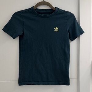 Adidas Youth S Arctic Blue with Yellow Chest Logo